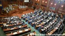 Voting of deputies in the parliament of Kosovo