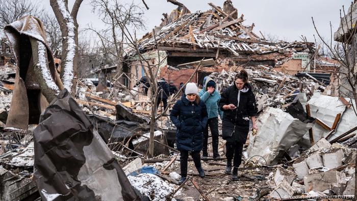 Ukraine Zhytomyr Zerstörung Russlands Invasion in der Ukraine