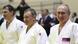 Russian President Vladimir Putin (right) in judo gear Russian President Vladimir Putin (right) in judo gear