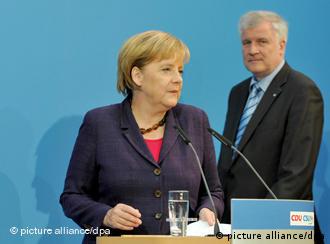 Angela Merkel and Horst Seehofer