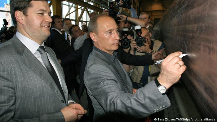  Alexei Mordashov and Vladimir Putin