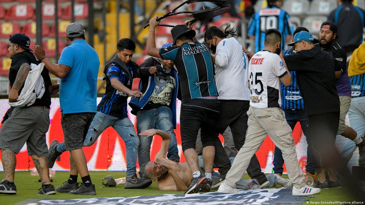 At least 22 injured in brawl at soccer match in Mexico