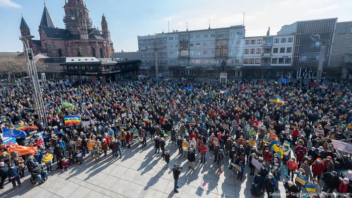 Mainz Protest gegen Ukraine-Krieg