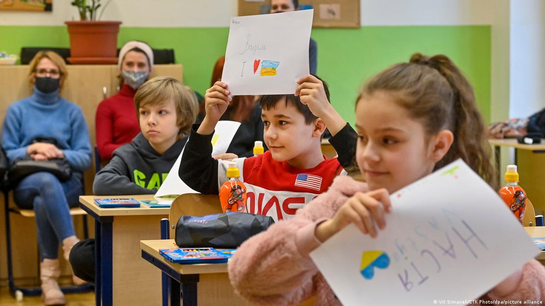 Клас с украински деца в Чехия