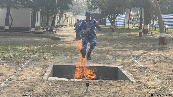 Women from India's Rapid Action Force train for UN peacekeeping deployment