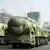 圖為2019年10月1日，中國的「東風-41型」洲際彈道飛彈在閱兵儀式中亮相。