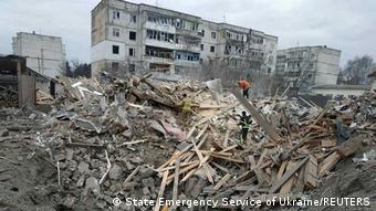 Разрушения в жилых кварталах Житомира, Украина, фото 7 марта 2022 года
