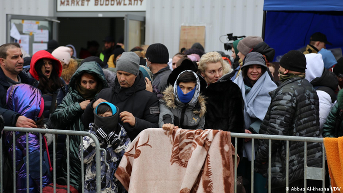 Πρόσφυγες στα σύνορα Ουκρανίας - Πολωνίας