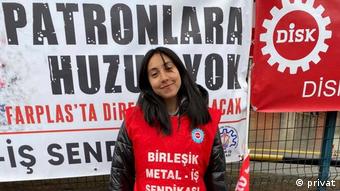 Türkei Istanbul Arbeiterinnen Firma Farplas demonstrieren für Zulagen