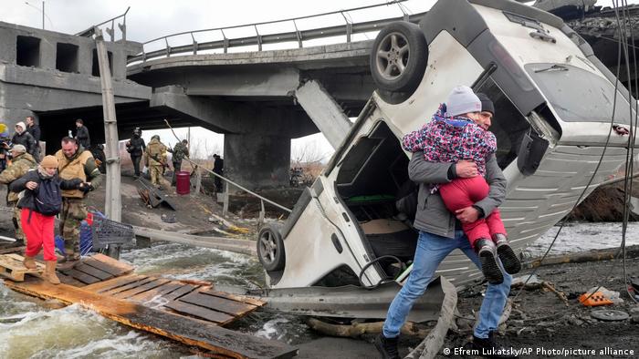 Ukraine-Konflikt | Zerstörung | Stadt Irpin in der Nähe von Kiew