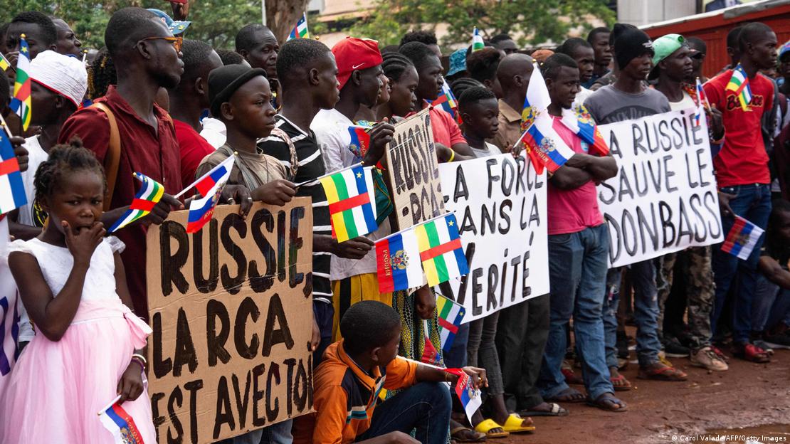 Проруски демонстрации Централноафриканска Република