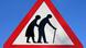 A sign warning drivers of a retirement home A sign warning drivers of a retirement home
