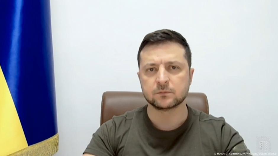 Ukraine-Konflikt - Selenskyj spricht vor britischen Unterhaus
