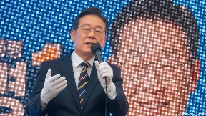 韩国最大在野党共同民主党党首李在明（Lee Jae-Myung）