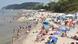 Plaża w Międzyzdrojach latem Plaża w Międzyzdrojach latem