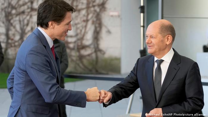 Kanada Premierminister Justin Trudeau trifft Bundeskanzler Olaf Scholz