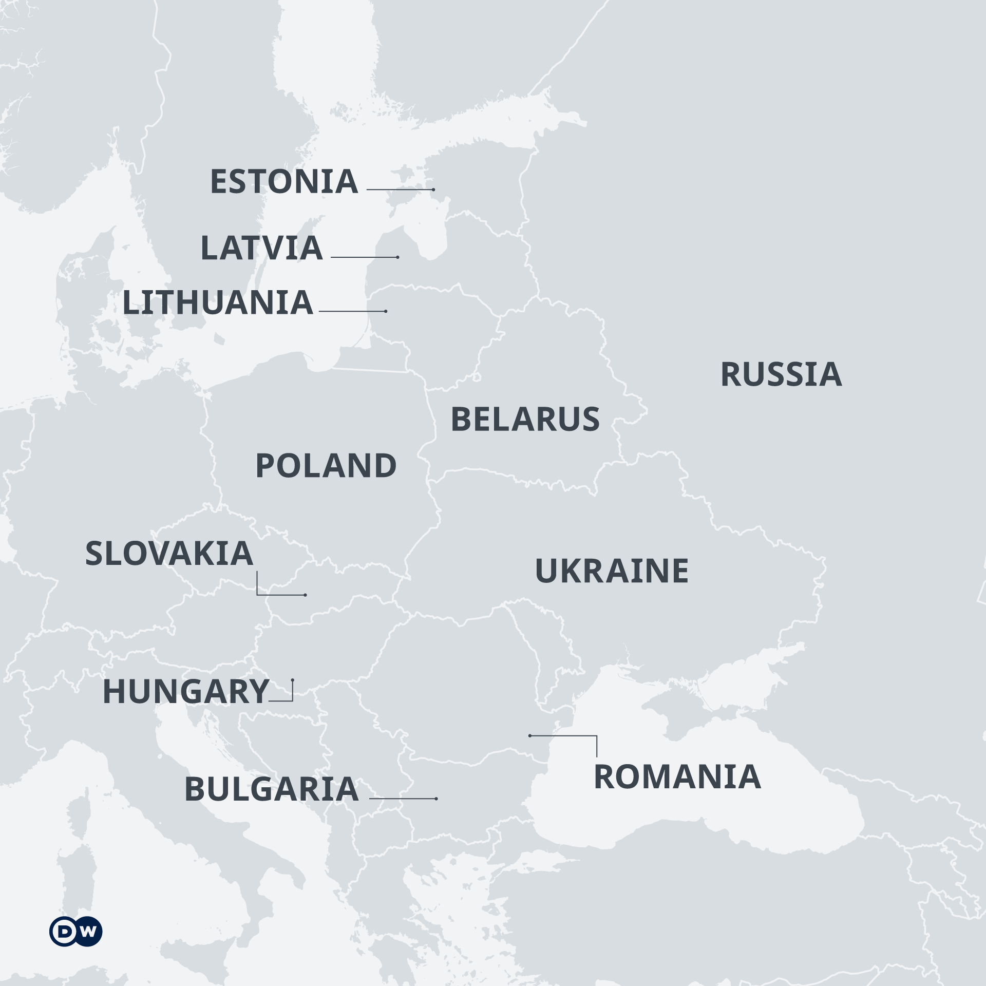 Karte - Osteuropa - EN