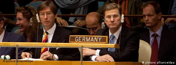 NO FLASH Guido Westerwelle bei der UN