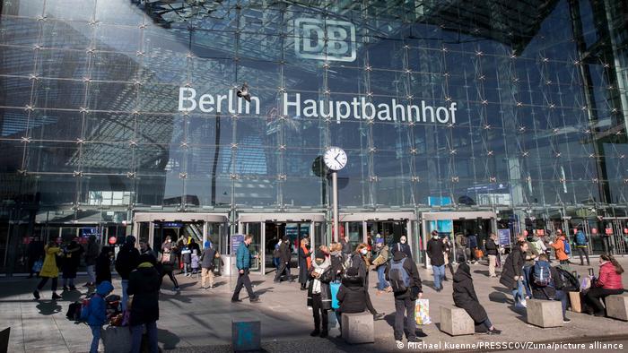 Exterior of Berlin's central station.