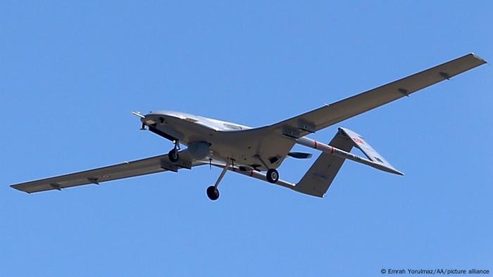 A Turkish-made Bayraktar drone