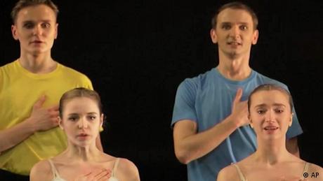 Kiev City Ballett in Paris showing solidarity with Ukraine