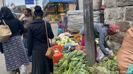Äthiopien - Die Lebenshaltungskosten in Äthiopien - Markt in Addis Abeba 