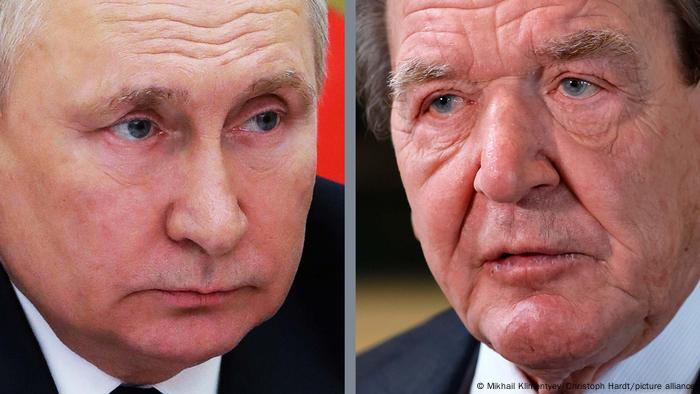 Bildkombo | Wladimir Putin und Gerhard Schröder