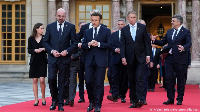 На неформальном саммите ЕС в Версале, 10 марта 2022 года