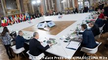 March 11, 2022, VERSAILLES: Italian Prime Minister Mario Draghi and others European Union leaders participate in an EU summit in Versailles, France, 10 March 2022. The EU leaders summit is to discuss the fallout of Russia s invasion in Ukraine..ANSA/ CHIGI PALACE PRESS OFFICE/ FILIPPO ATTILI. VERSAILLES - ZUMAa110 20220311_zaf_a110_005 Copyright: xChigixPalacexPressxOffice/xFilipx 