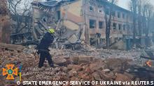 Ukraine russicher Luftangriff in Novokodatsky Distrikt Dnipro