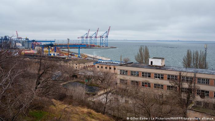 The port of Odessa in Ukraine 