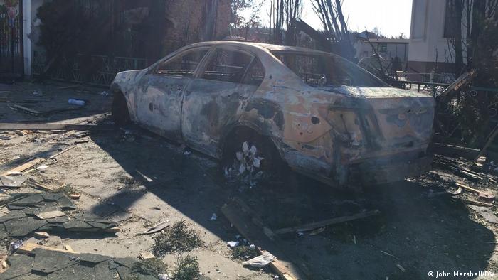 Zerstörungen in Irpin nahe Kiew