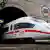 Deutsche Bahn ICE3 High Speed Train at the entrance to the Channel Tunnel at Coquelles, France