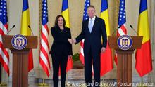 Kamala Harris: Strategia lui Putin include minciuni, dezinformare şi agresiune