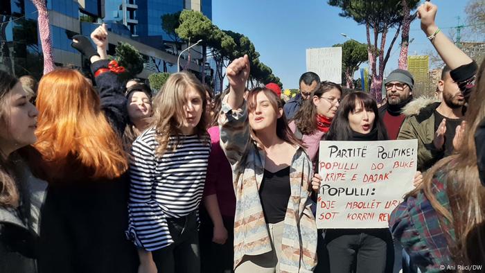 Albanien | Proteste in Tirana gegenn Anstieg der Lebenshaltungskosten