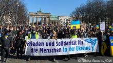 Deutschland Antikriegs-Demo in Berlin