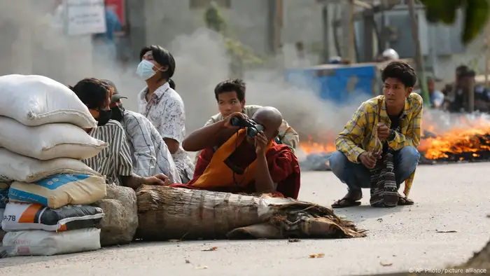 Myanmar Protest Mandalay Militärputsch