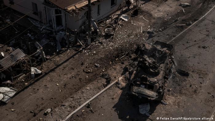 Унищожен руски танк край Киев