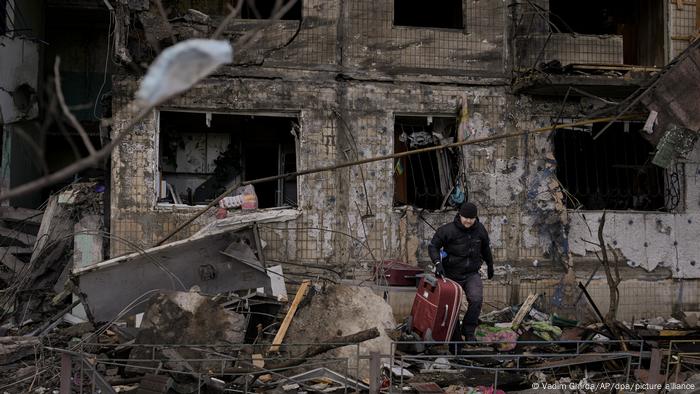 Ukraine Kriegszerstörungen in Kiew