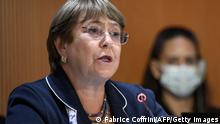 Schweiz Genf | UN-Hochkommissarin für Menschenrechte Michelle Bachelet zum Ukraine Krieg