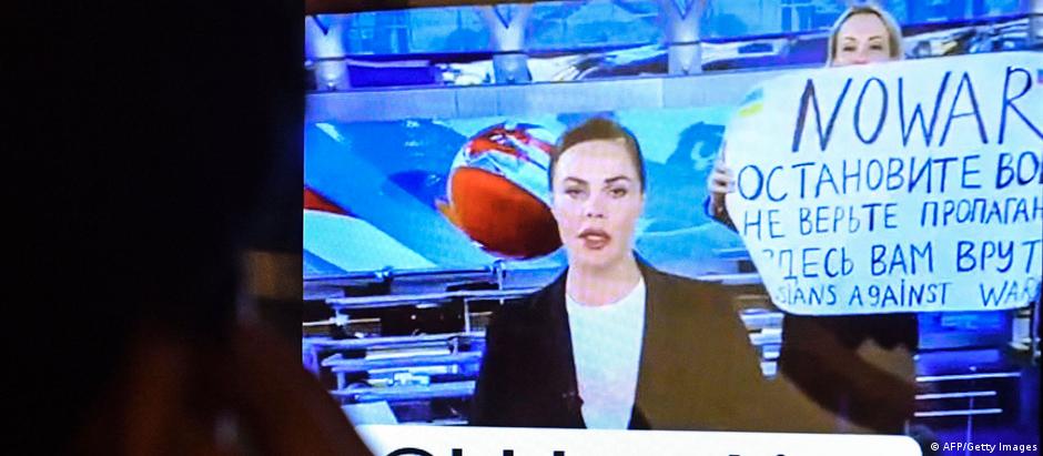 Protestë kundër luftës në televizionin rus, Channel One