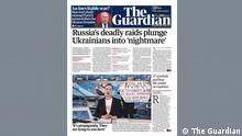 15.03.2022
Titelseite The Guardian | Anti-Kriegs Protest auf Channel One