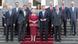 Dutch Queen posing with new cabinet Dutch Queen posing with new cabinet