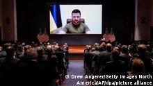 Ukraine aktuell: Selenskyj wirbt vor US-Kongress für Flugverbotszone