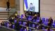 Le président ukrainien Volodymyr Zelensky au Bundestag. Le président ukrainien Volodymyr Zelensky au Bundestag.