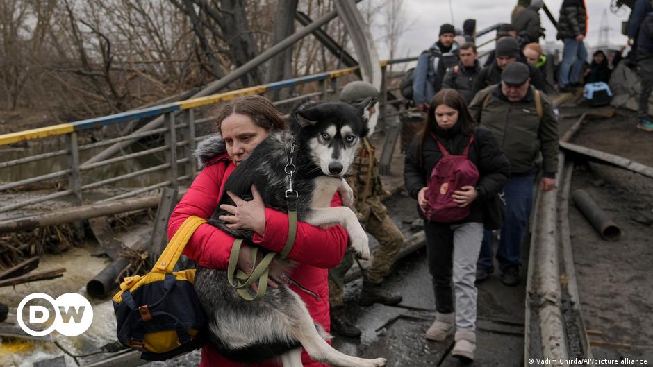 "Ein Weg des Grauens" - Evakuierte Bewohner aus Kiewer Vororten berichten