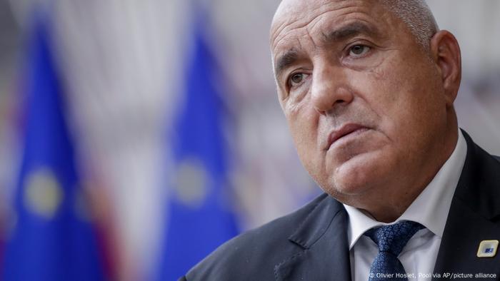 Former Bulgarian Prime Minister Boyko Borissov arriving at the European Council building in Brussels