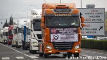 Huelga de transportistas en España amenaza el abastecimiento de alimentos 