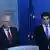Bulgarien Sofia | Premierminister Kirl Petkow und Innenminister Bojko Raschkow 