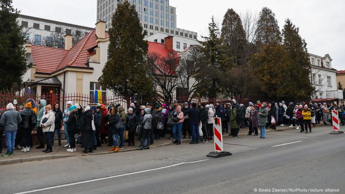 Refugjatë ukrainas në Krakov
